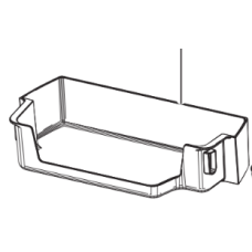 DA63-08117A Genuine Samsung Fridge Door Variety Guard Shelf SRL349MW SR320ML